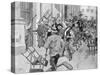 Paris Riot Church Raid-Frank Craig-Stretched Canvas