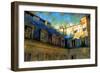 Paris Roof in Blue, France-Nicolas Hugo-Framed Giclee Print