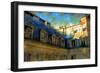 Paris Roof in Blue, France-Nicolas Hugo-Framed Giclee Print