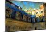 Paris Roof in Blue, France-Nicolas Hugo-Mounted Giclee Print