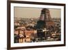 Paris Rooftop View Skyline and Eiffel Tower in France.-Songquan Deng-Framed Photographic Print