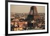 Paris Rooftop View Skyline and Eiffel Tower in France.-Songquan Deng-Framed Photographic Print