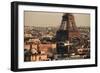 Paris Rooftop View Skyline and Eiffel Tower in France.-Songquan Deng-Framed Photographic Print