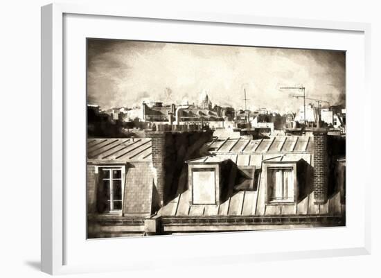 Paris Rooftops III-Philippe Hugonnard-Framed Giclee Print