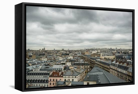 Paris Rooftops III-Erin Berzel-Framed Stretched Canvas