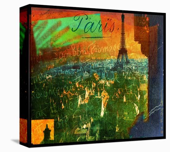 Paris Rooftops-Chris Vest-Stretched Canvas