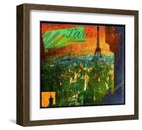 Paris Rooftops-Chris Vest-Framed Art Print