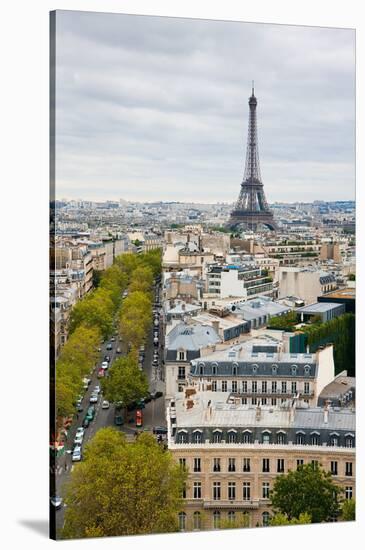 Paris Rooftops-Joseph Eta-Stretched Canvas