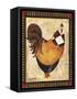 Paris Rooster I-Jennifer Garant-Framed Stretched Canvas