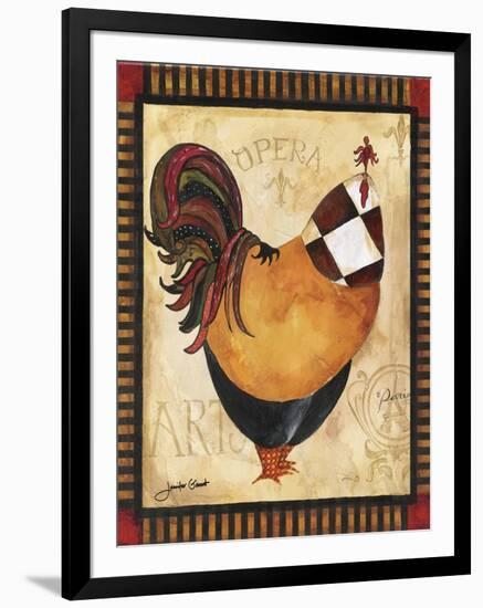 Paris Rooster I-Jennifer Garant-Framed Giclee Print