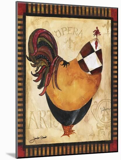 Paris Rooster I-Jennifer Garant-Mounted Giclee Print