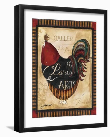 Paris Rooster II-Jennifer Garant-Framed Giclee Print