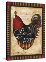 Paris Rooster II-Jennifer Garant-Stretched Canvas