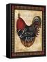 Paris Rooster II-Jennifer Garant-Framed Stretched Canvas