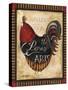 Paris Rooster II-Jennifer Garant-Stretched Canvas