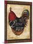 Paris Rooster II-Jennifer Garant-Mounted Giclee Print