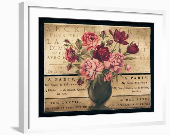 Paris Rose I-Kimberly Poloson-Framed Art Print