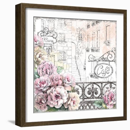 Paris Roses I-Beth Grove-Framed Art Print