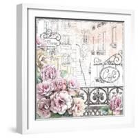 Paris Roses I-Beth Grove-Framed Art Print