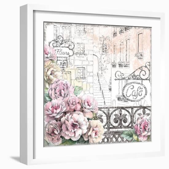 Paris Roses I-Beth Grove-Framed Art Print