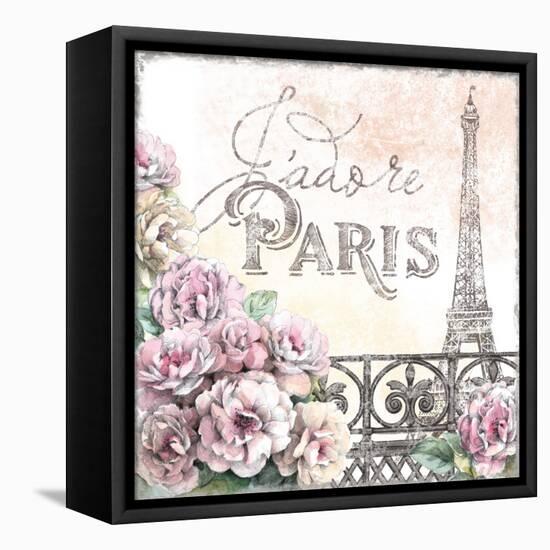 Paris Roses III-Beth Grove-Framed Stretched Canvas