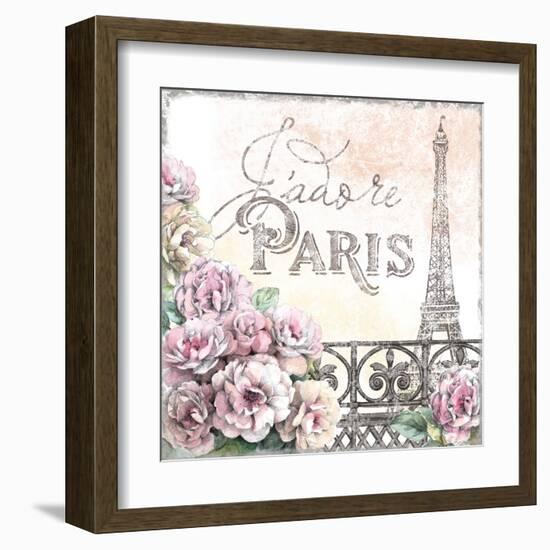 Paris Roses III-Beth Grove-Framed Art Print