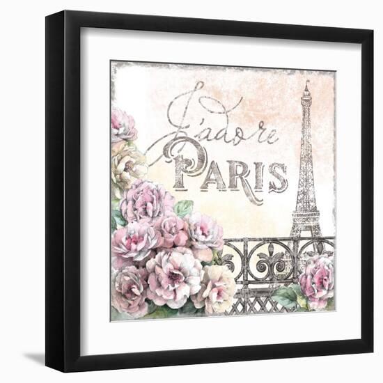 Paris Roses III-Beth Grove-Framed Art Print