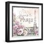 Paris Roses III-Beth Grove-Framed Art Print