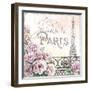 Paris Roses III-Beth Grove-Framed Art Print