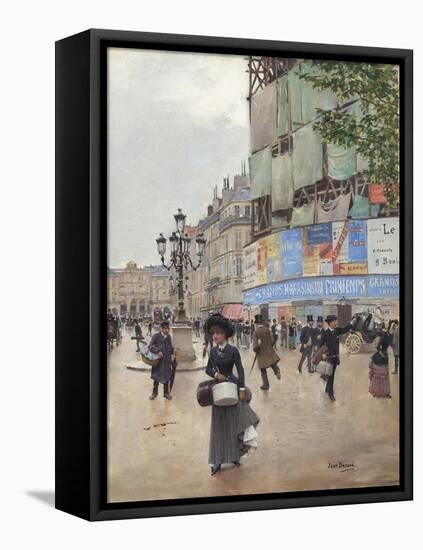 Paris, Rue Du Havre, 1882-Jean Beraud-Framed Stretched Canvas