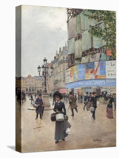 Paris, Rue du Havre, by Jean Beraud, 1882, French painting,-Jean Beraud-Stretched Canvas