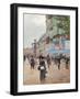 Paris, Rue Du Havre, C.1882 (Oil on Canvas)-Jean Beraud-Framed Giclee Print