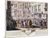 Paris, Rue Quinquempoix, 1720-Antoine Humblot-Mounted Art Print