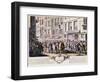 Paris, Rue Quinquempoix, 1720-Antoine Humblot-Framed Art Print