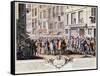 Paris, Rue Quinquempoix, 1720-Antoine Humblot-Framed Stretched Canvas