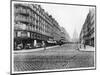 Paris, Rue Soufflot, the Pantheon, 1858-78-Charles Marville-Mounted Giclee Print