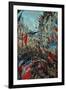 Paris, Rue St. Denis: Celebration of June 30, 1878-Claude Monet-Framed Giclee Print