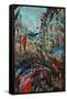 Paris, Rue St. Denis: Celebration of June 30, 1878-Claude Monet-Framed Stretched Canvas