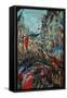 Paris, Rue St. Denis: Celebration of June 30, 1878-Claude Monet-Framed Stretched Canvas