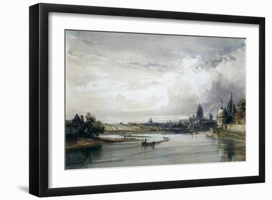 Paris Seen from Afar, C1835-1900-William Callow-Framed Giclee Print