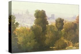 Paris Seen from the Heights of Belleville, C.1830-Pierre Etienne Theodore Rousseau-Stretched Canvas