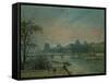 Paris: Seine River and Louvre Palace, 1903-Camille Pissarro-Framed Stretched Canvas