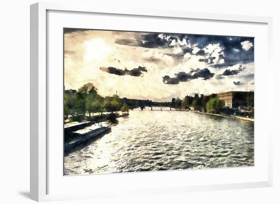 Paris Seine Sunset-Philippe Hugonnard-Framed Giclee Print