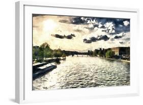 Paris Seine Sunset-Philippe Hugonnard-Framed Giclee Print
