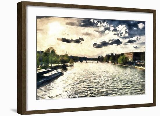 Paris Seine Sunset-Philippe Hugonnard-Framed Giclee Print