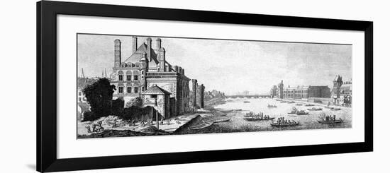 Paris Seine-Daniel Chodowiecki-Framed Art Print