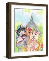 Paris Selfie-Karen Middleton-Framed Giclee Print