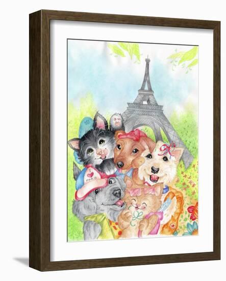 Paris Selfie-Karen Middleton-Framed Giclee Print