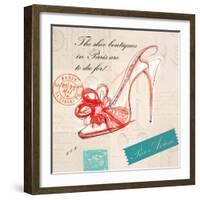 Paris Shoe Bow-Barbara Lindner-Framed Art Print