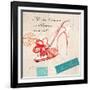 Paris Shoe Bow-Barbara Lindner-Framed Art Print